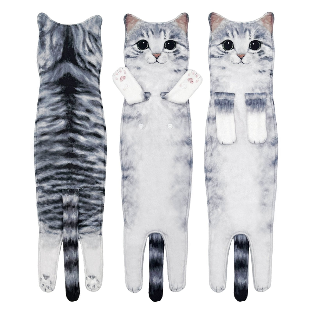 PurrfectlyClean – Toallas de mano con estampado de gatos de lo más divertidas