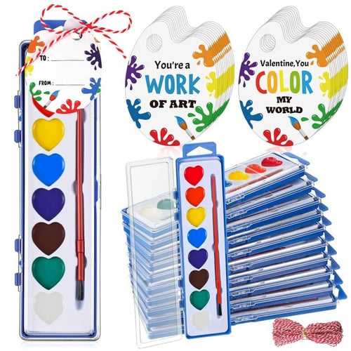 🎨Mini-Aquarellfarbkasten 2026 zum Valentinstag | Romantisches Kunstgeschenk💖