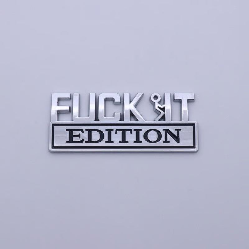 VibeMark – Emblema adhesivo 3D “Edición F* IT”