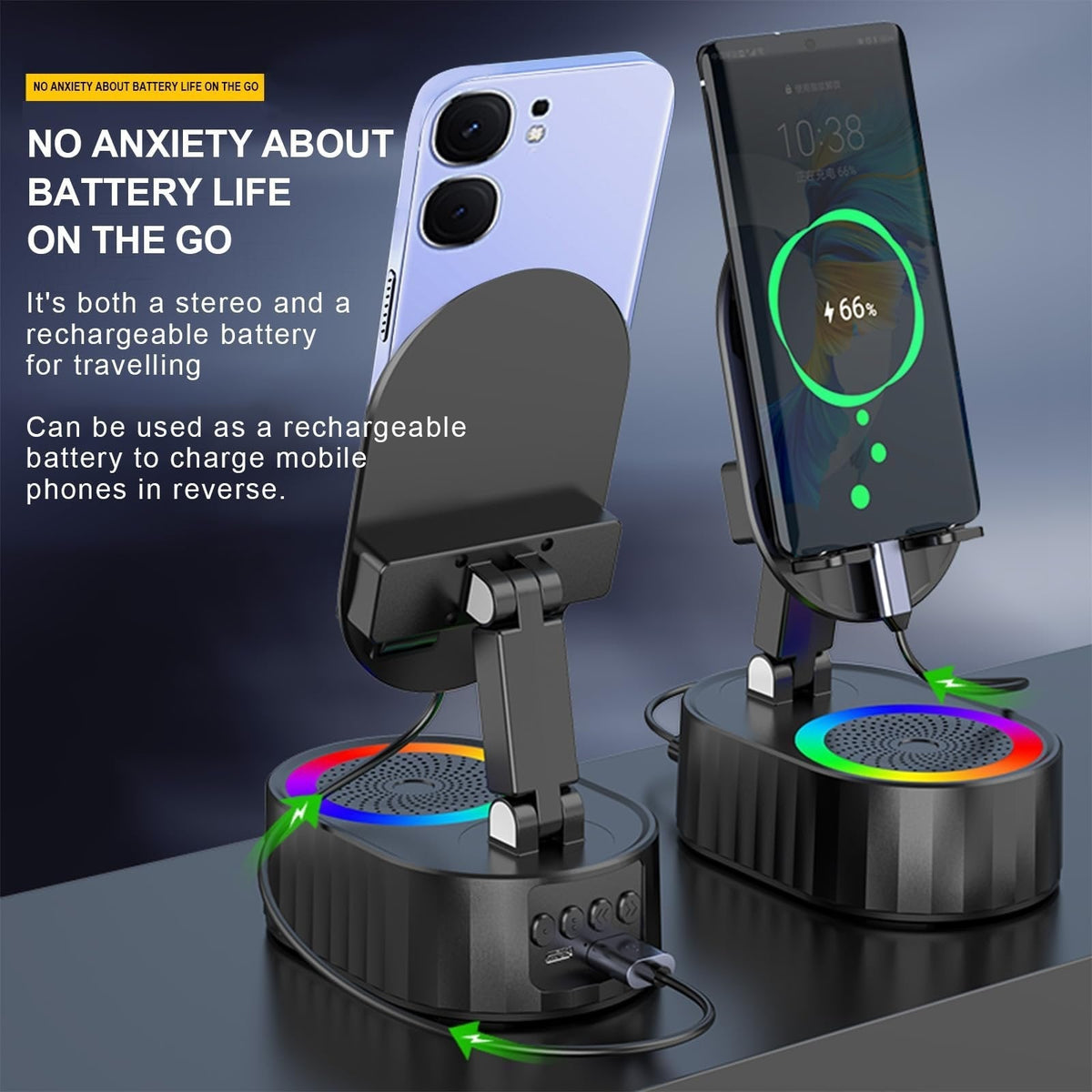 VibeDock – Soporte para celular con amplificador de sonido