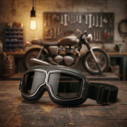 RetroRide – Gafas OTG para motocicleta estilo vintage