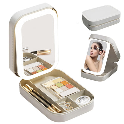 LuxeReflect – Espejo de Maquillaje Portátil para Viaje