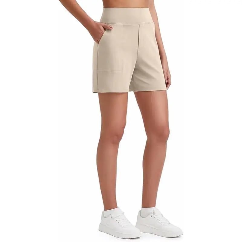 FitAura – Damen-Sportshorts mit hoher Taille
