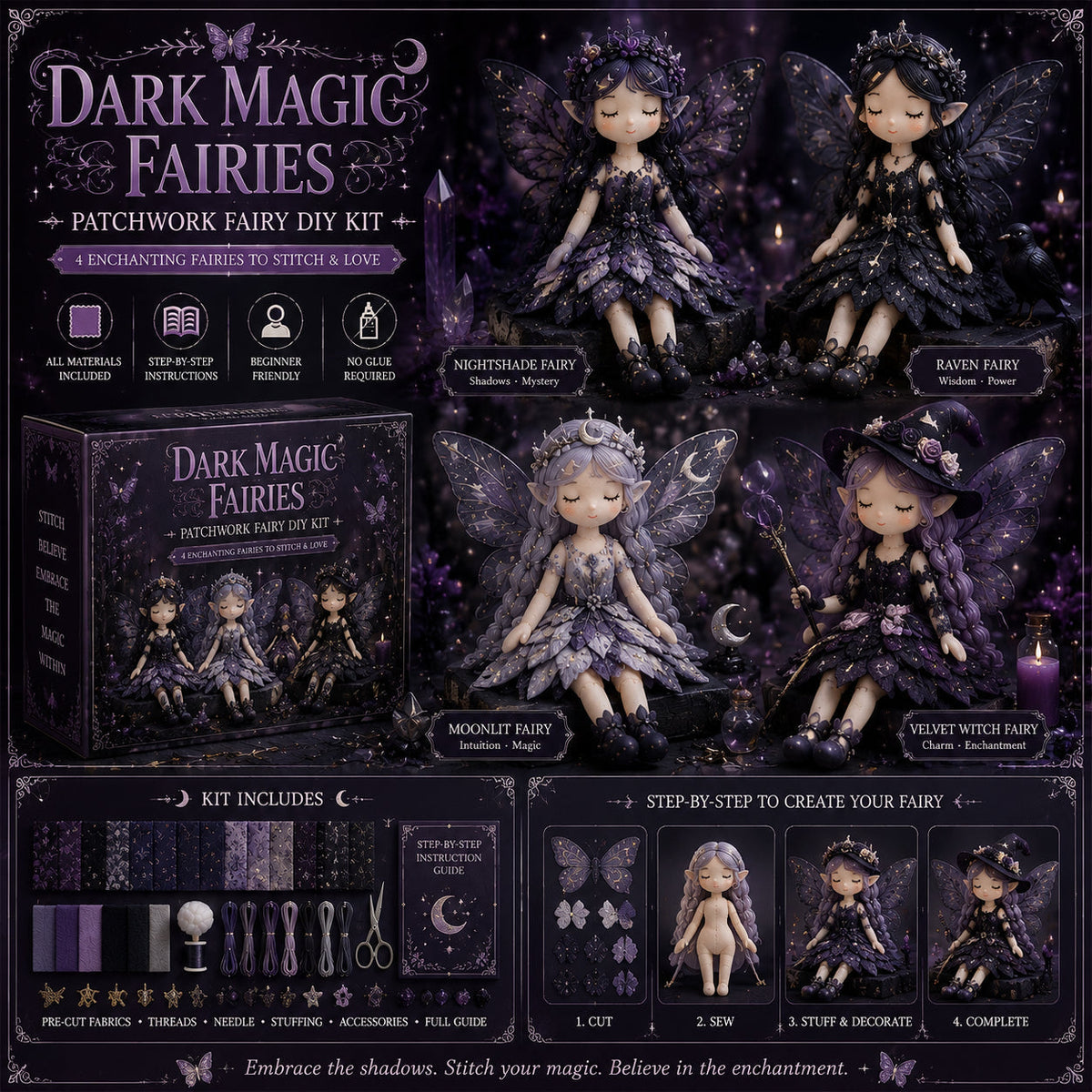 FairyStitch – Colección de manualidades de patchwork DIY
