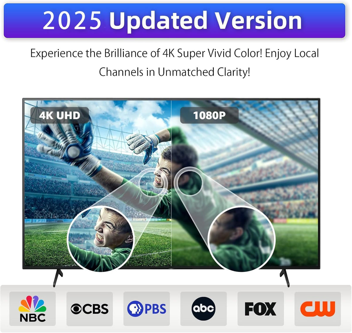 📺 Antena de TV - Antena Digital HD - HDTV interior 1080P 4K (largo alcance) 🎁