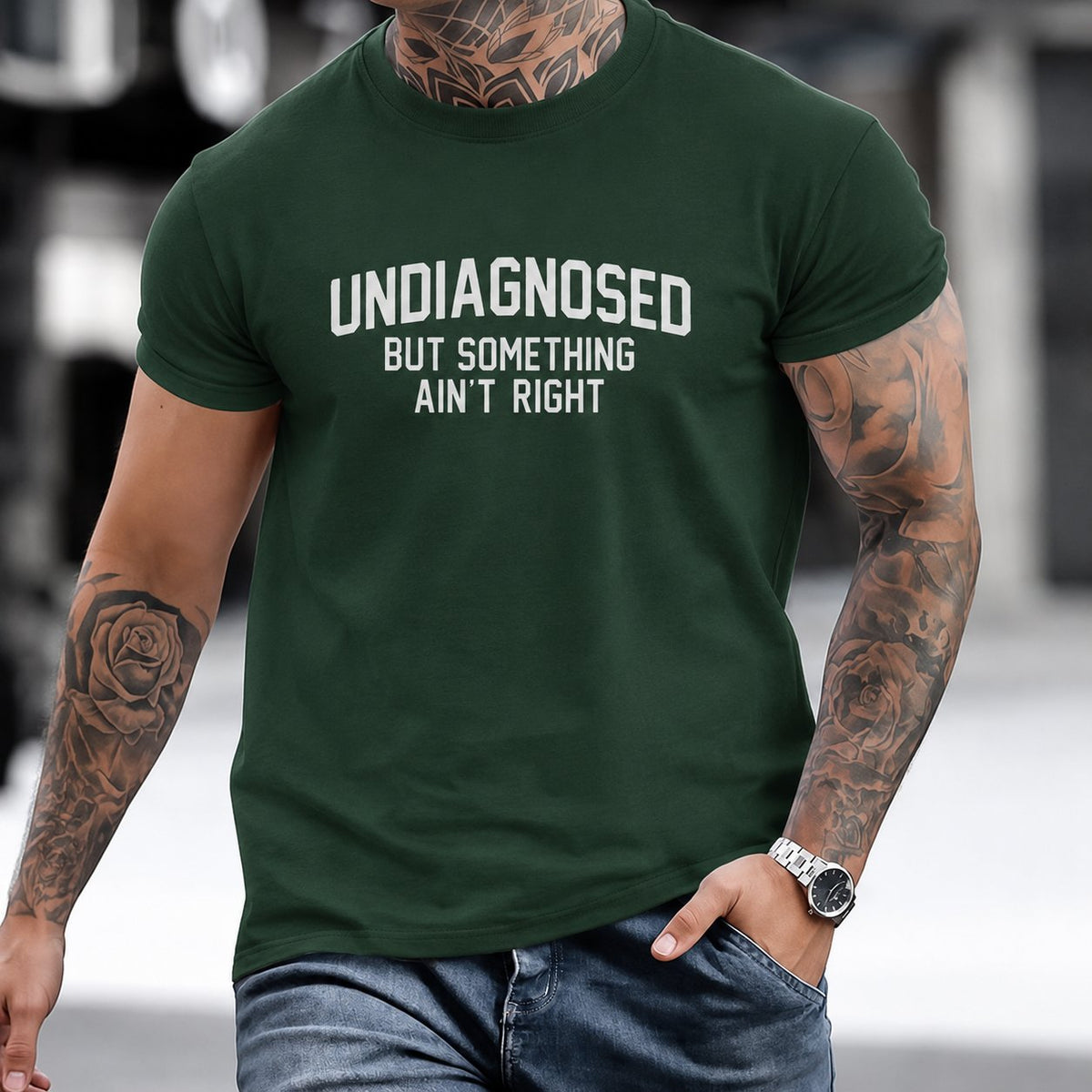 MoodThread – Camiseta gráfica Humor sin diagnosticar