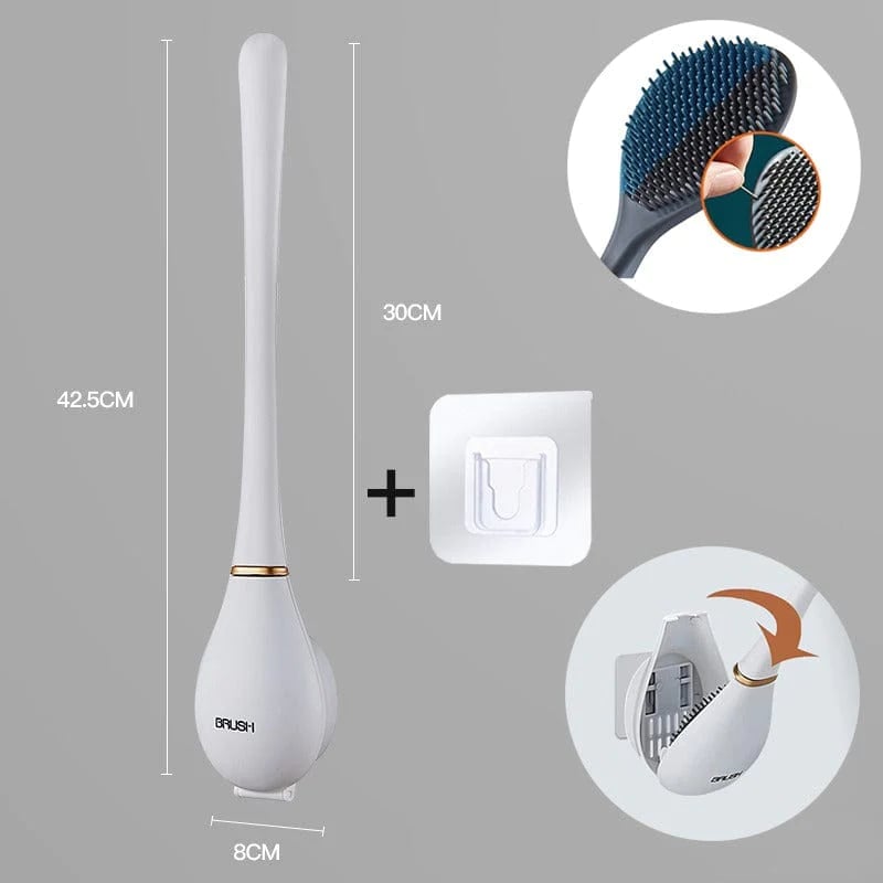 CleanFlow – Flexibles Silikon-Toilettenbürsten-Set