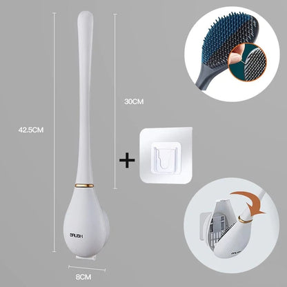 CleanFlow – Flexibles Silikon-Toilettenbürsten-Set