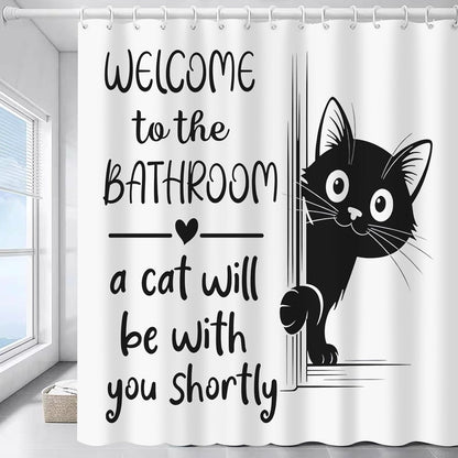 "Are You Pooping?" Donkey Shower Curtain