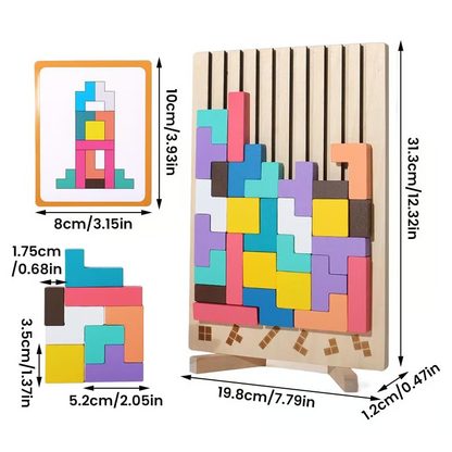 TetraMind – Montessori-Holzpuzzle-Set