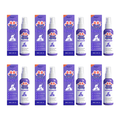 Skavix™ Mundspray für Haustiere ✅FDA-zugelassen | Erfrischt den Atem, entfernt Zahnstein, fördert die Zahnfleischregeneration und stabilisiert die Zähne 🦷🦷