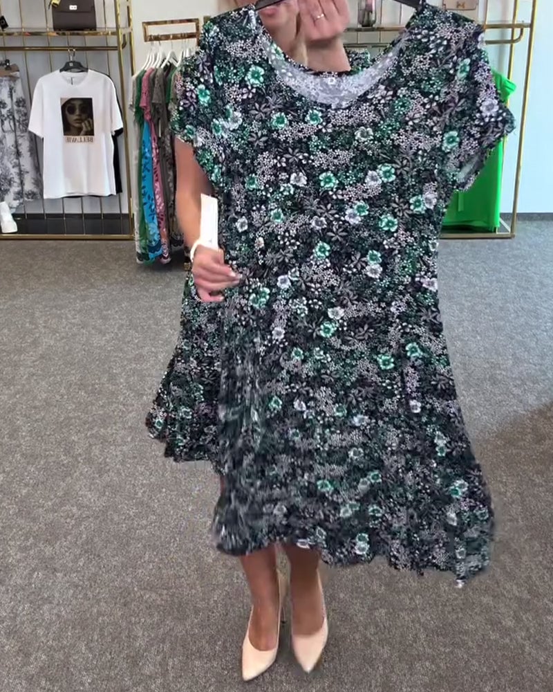EleganceFit – Bedrucktes Kleid mit schlanker Taille