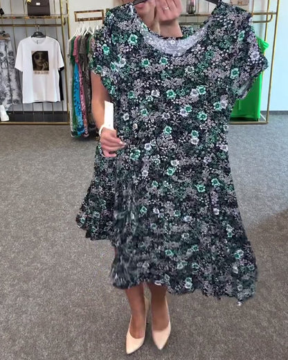 EleganceFit – Bedrucktes Kleid mit schlanker Taille