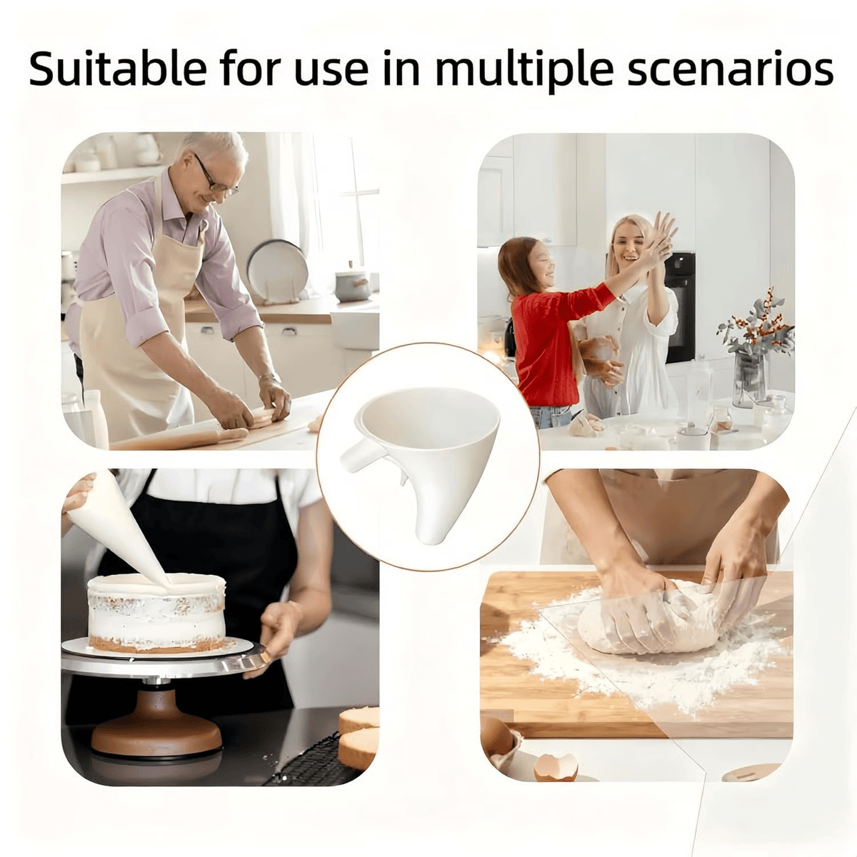 🔥LETZTER TAG 50% RABATT - ✨Mehltrichter für KitchenAid Küchenmaschine