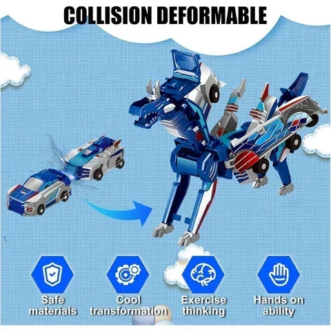 RoboDino – Juguete de coche y dinosaurio transformable 2 en 1