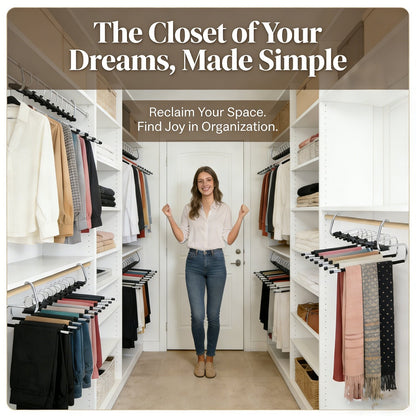ClosetMax – Organizador de pantalones colgante de 9 niveles