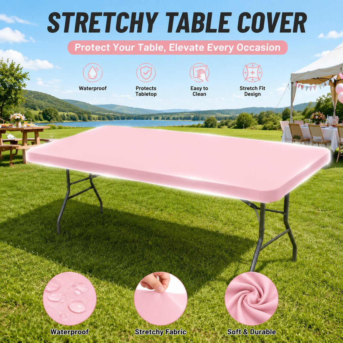 PicnicShield – Protector de Mesa de Ajuste Elástico