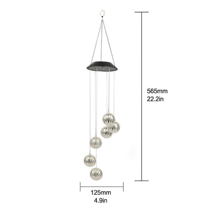 LunaBreeze Chime – Amuleto de Luz Solar para Jardín Resistente a la Intemperie