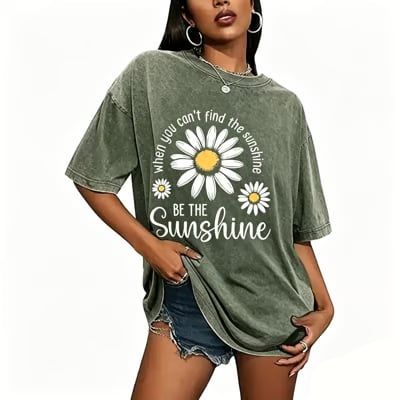 CottonGlow – Atmungsaktives, locker sitzendes Sommer-T-Shirt für Damen