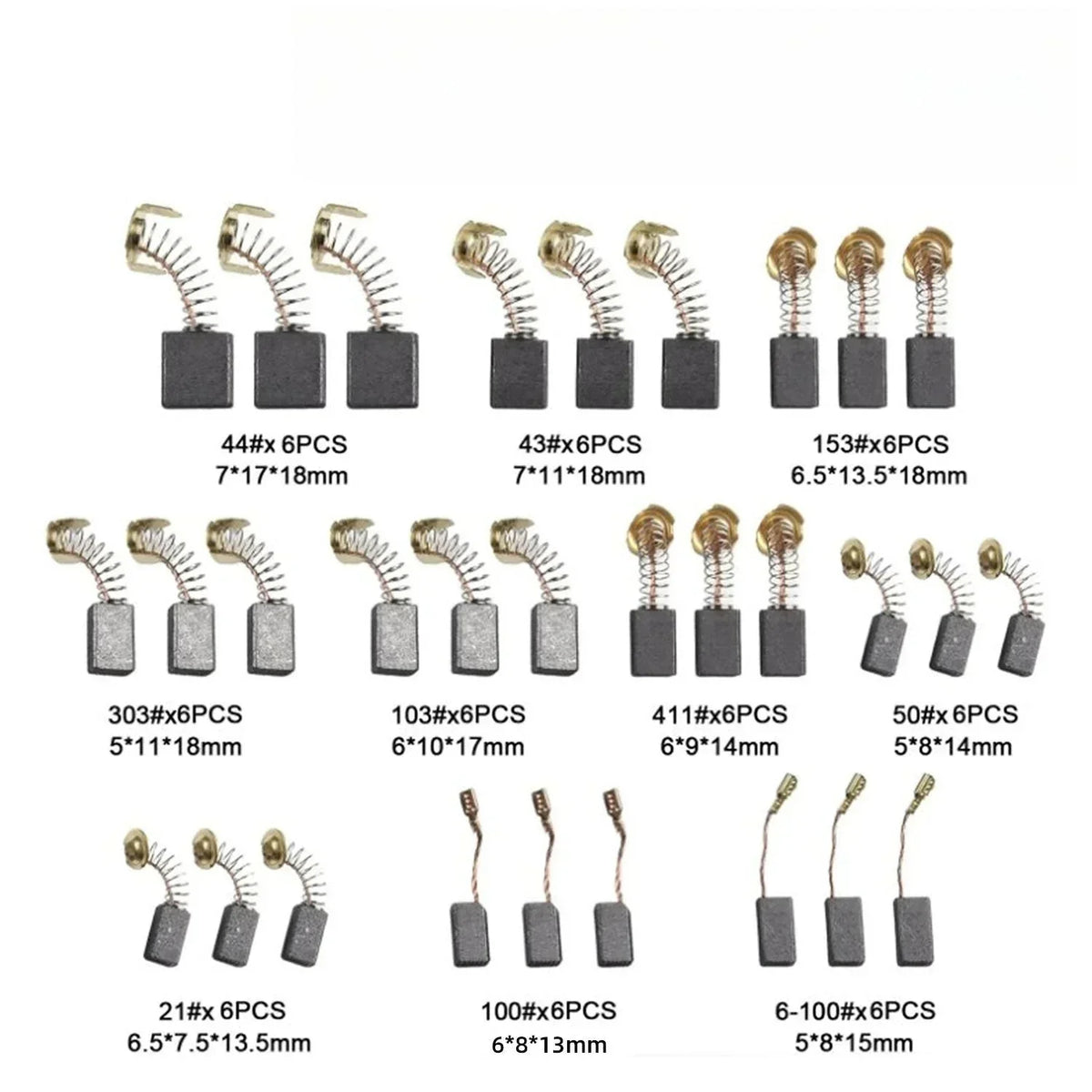 VoltBrush – Universelles Motorkohlen-Set (40-teilig)