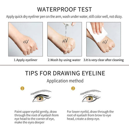 CosmiKohl - Bóveda de delineadores de ojos en gel a prueba de agua de 14 colores