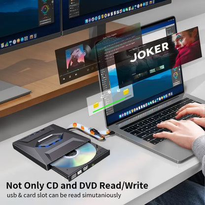 DiscMate – Grabadora de CD/DVD portátil de estilo retro