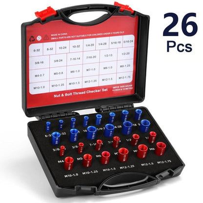 ScrewSense – Juego de inspección de roscas de aleación de 44 piezas