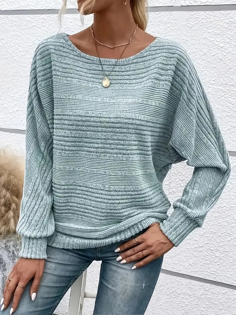 SoftAura – Damen-Pullover mit Fledermausärmeln