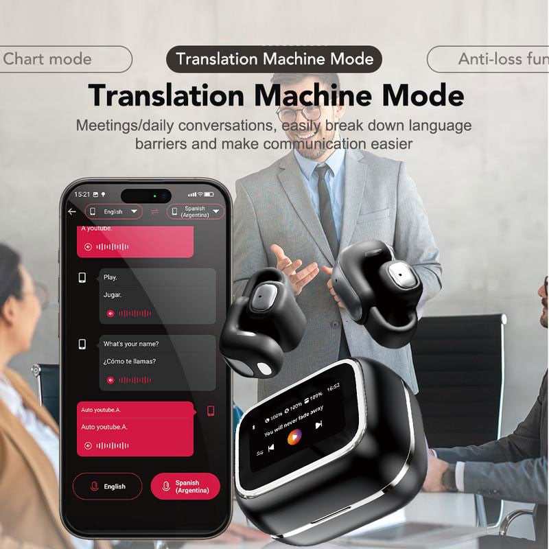 AirLingo – Traductor de idiomas de oído abierto
