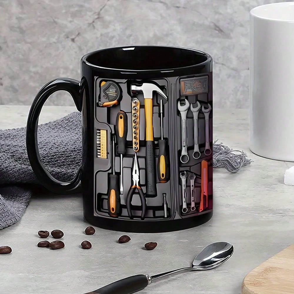 Taza de caja de herramientas de mecánico