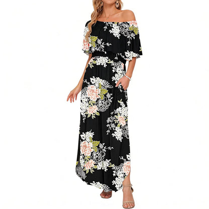 GraceLoom – Vestido Fluido de Hombros