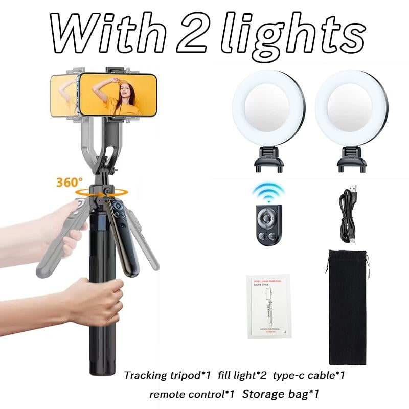 TrackPro – Trípode para selfie con seguimiento facial automático de 360°