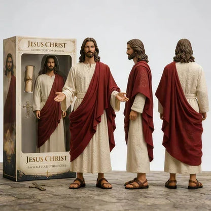 (🎁 Letzter Tag 75% RABATT)🙏✝️ Jesus Christus limitierte Sammler-Edition 1/6-Maßstab Figur
