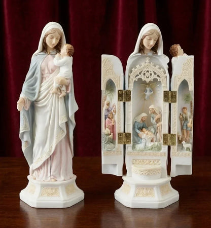 Nacimiento celestial - Tríptico de la Natividad renacentista