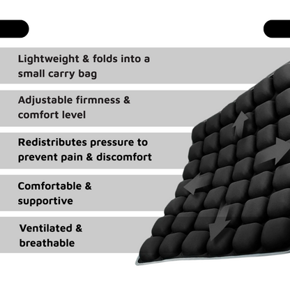 ComfortCore – Cojín de aire de viaje para mayor comodidad