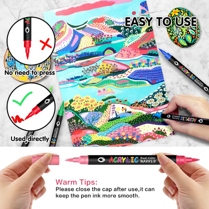 ColorCraft – Dual-Tip-Acrylmarker für Präzisionskunst