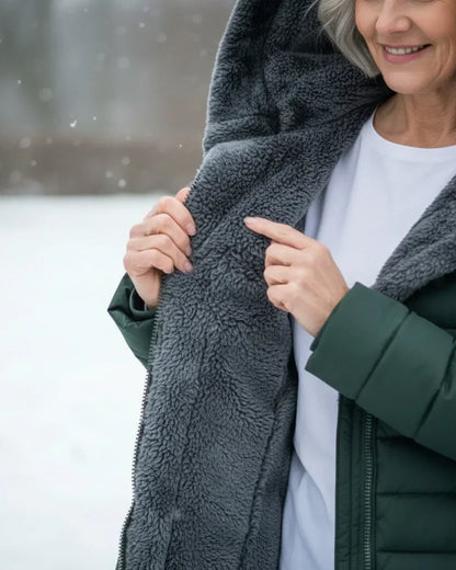 Olivia™ – Isolierte Winterjacke mit Sherpa-Kapuze