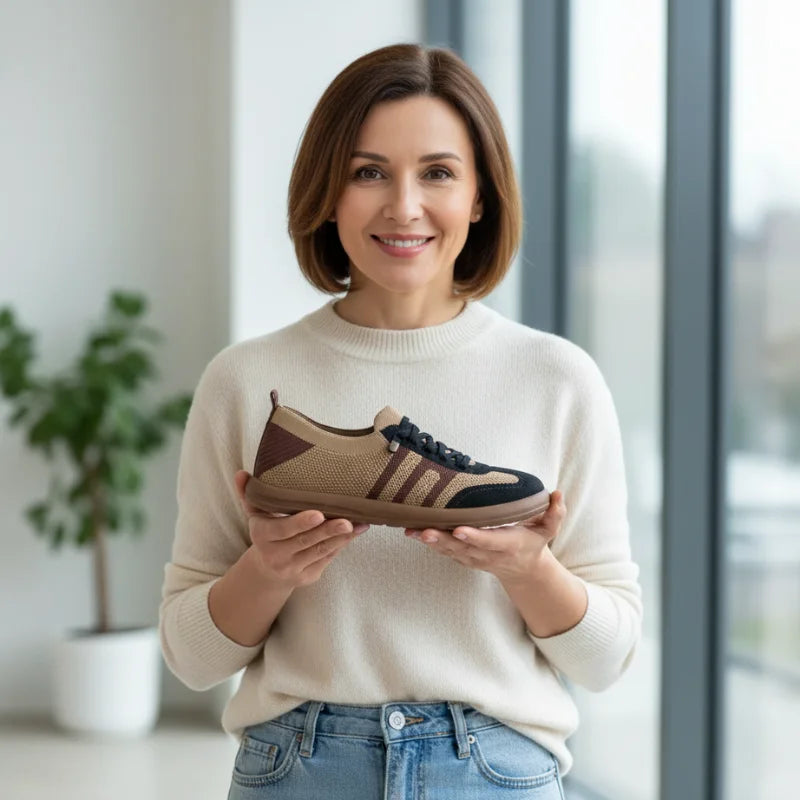 ErgoNova™ – Orthopädischer Damen-Sneaker mit atmungsaktivem Strickgewebe