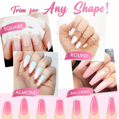 SilkGlow - Fiberglas-Set für Nagelverlängerungen (10-teilig)