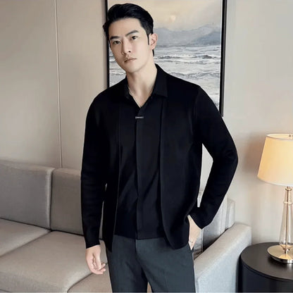 Layer™ – Camisa 2 en 1 con efecto cárdigan