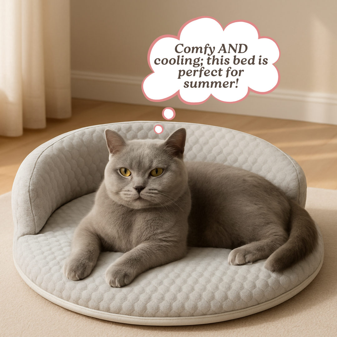 PurrBreeze – Cama Ortopédica para Gatos