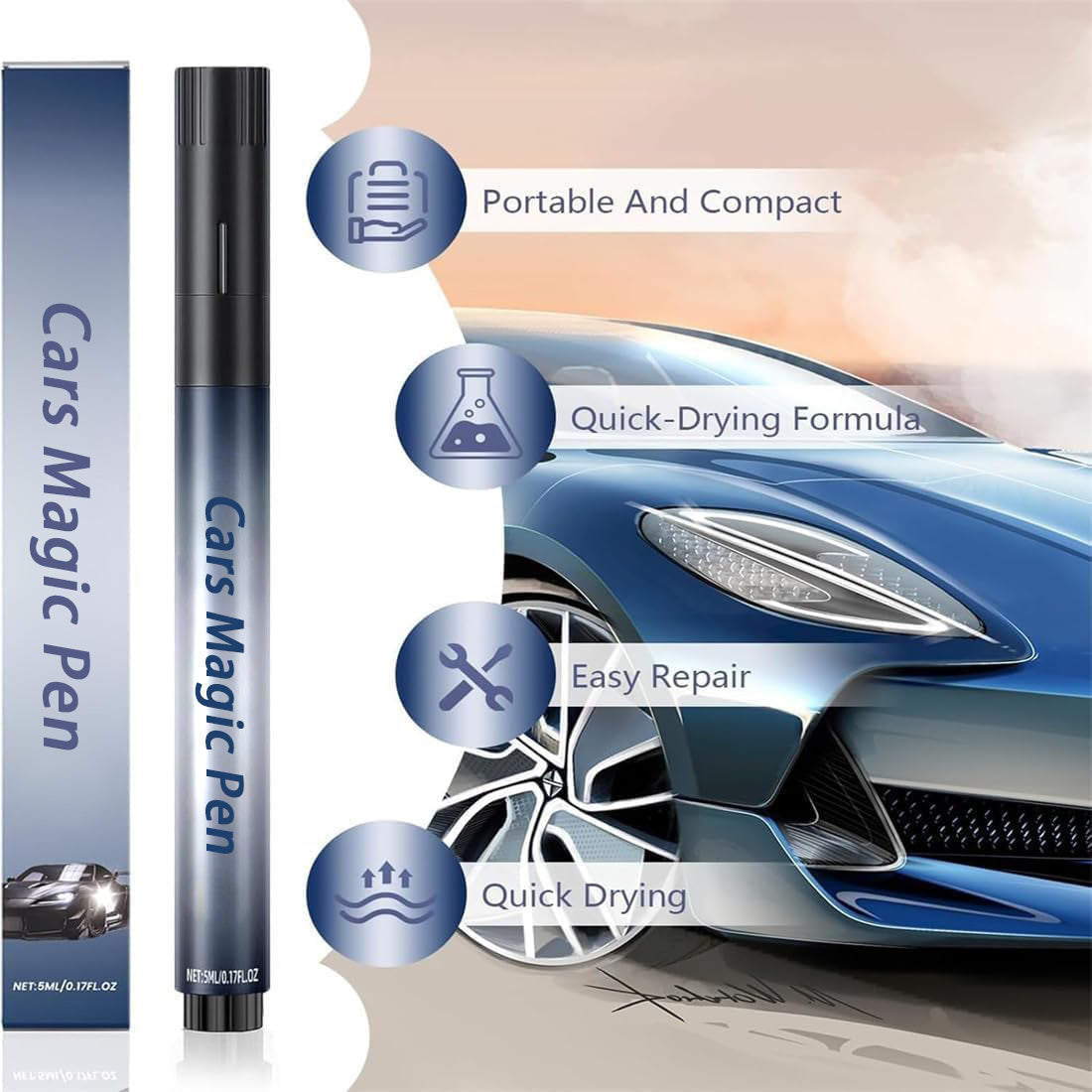ScratchShield – Magischer Stift zur Autokratzer-Reparatur