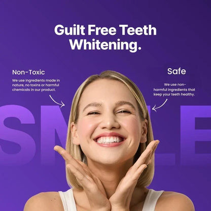 BrightViolet - Tiras blanqueadoras de dientes moradas