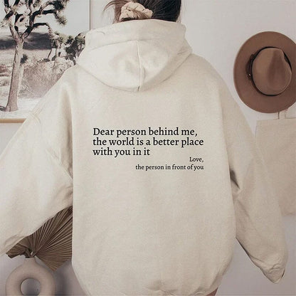 Sudadera WarmWords: bondad que puedes vestir