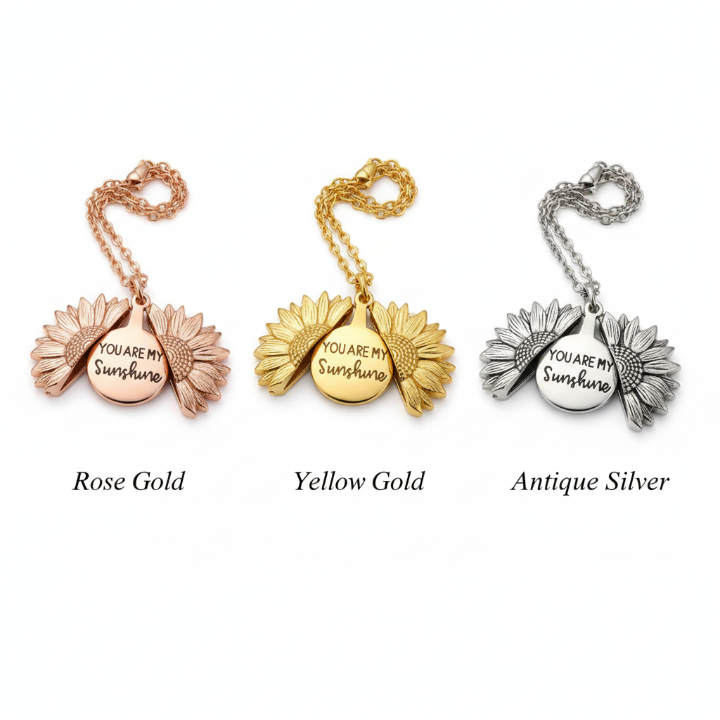 PureSun – Set de regalo de collar "You Are My Sunshine"