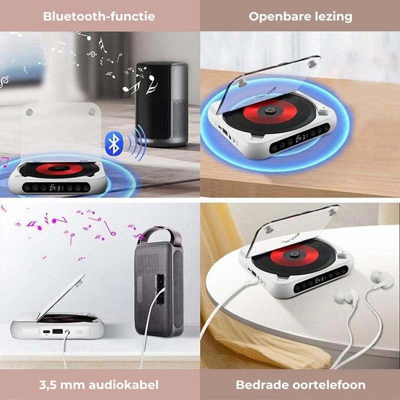 DiscWave – Kompakter CD-Player für zu Hause und unterwegs