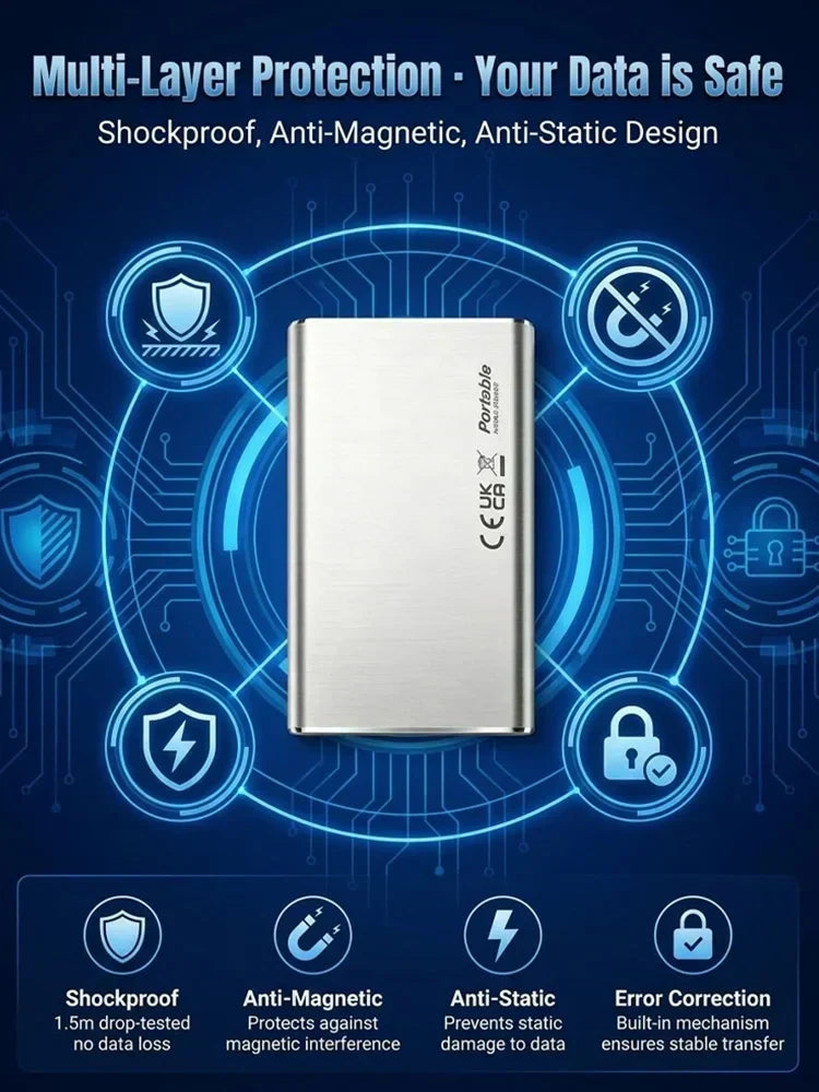 DataVault – Unidad de almacenamiento SSD portátil de alta velocidad