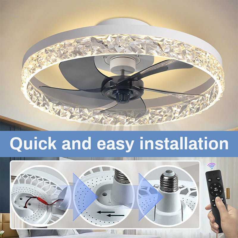 NightBreeze – Ventilador de techo silencioso con luz