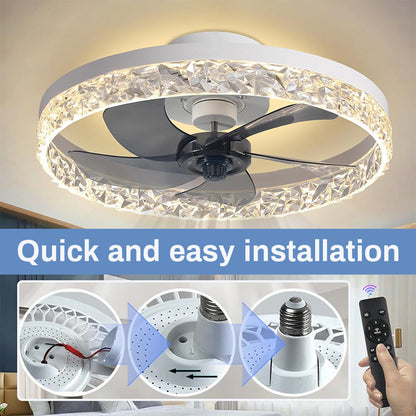 NightBreeze – Ventilador de techo silencioso con luz