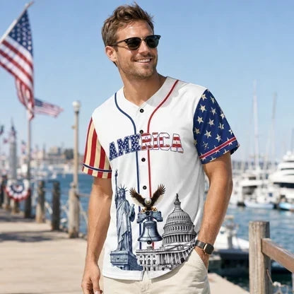 HonorNation – Camiseta de Béisbol Conmemorativa de 250 Años